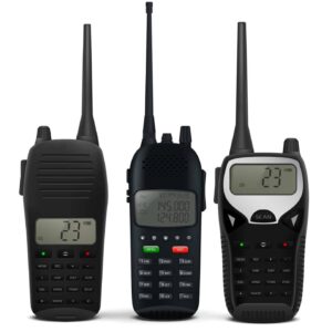3 black emergency radio