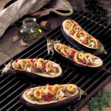 Grilled Stuffed Eggplant