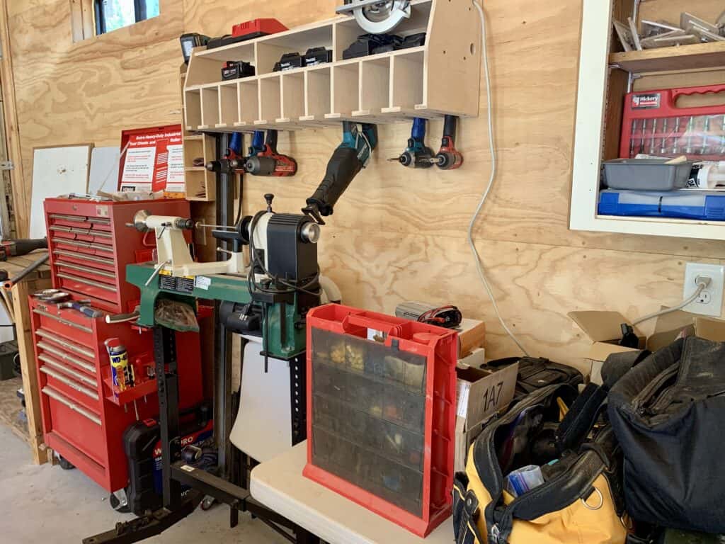 workshop area in shop