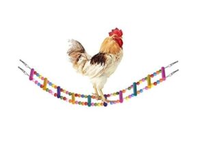 chicken on swing ladder